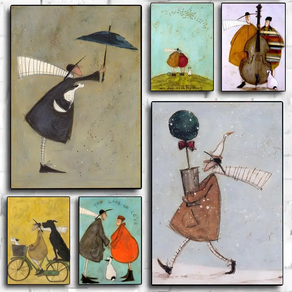 Sam T-Toft Art Poster Poster Painting And Print Wall Art Picture For Home Room Decor Gifts