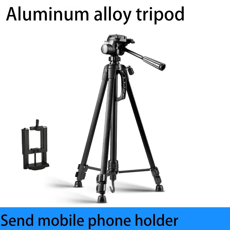 

Aluminum Alloy Tripod for Outdoor Shooting, Fishing Light Bracket, Mobile Phone, Live Broadcast Bracket, 140cm, 3520