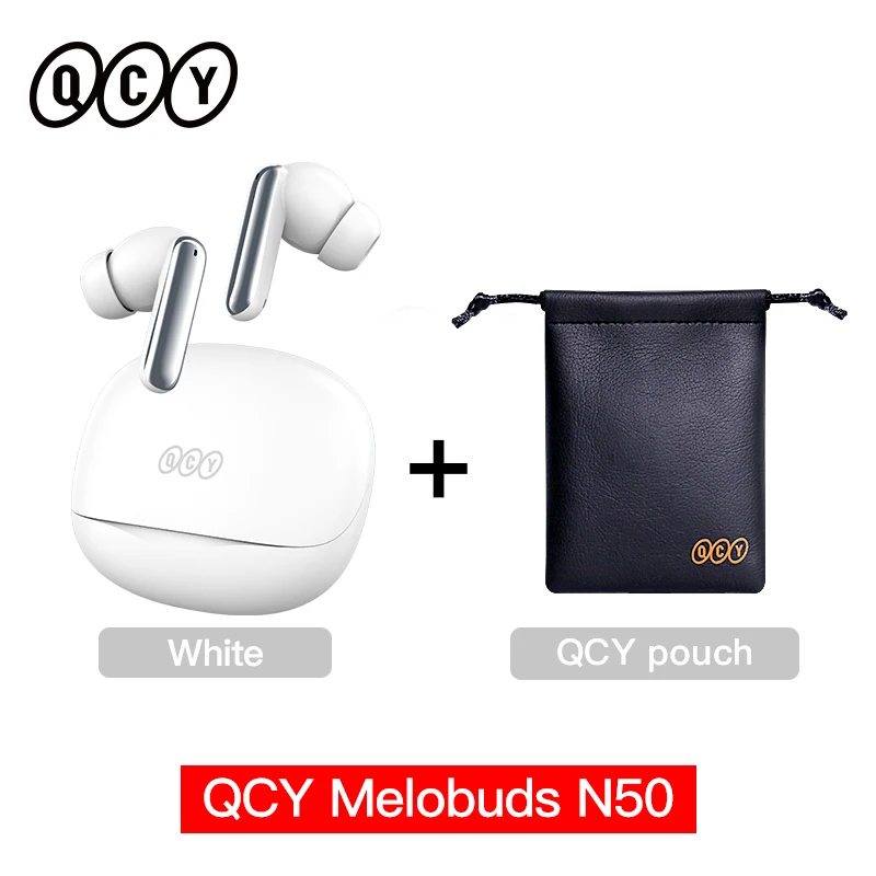 White with Pouch