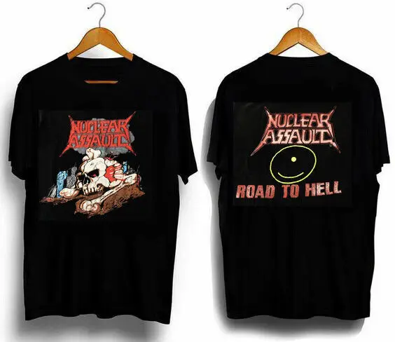 

Nuclear Assault Road To Hell T Shirt 1989 2 Sided Gift For Fan