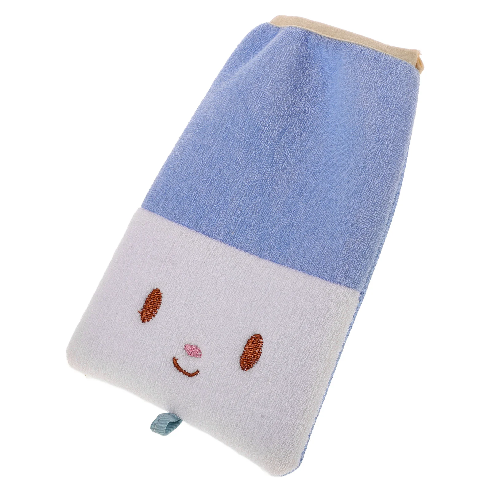 

Двусторонняя губка для ванны для малышей, небесно-голубая, нежная отшелушивающая детская мочалка для ванны, душа, скруббер для тела, детская губка для мытья младенцев