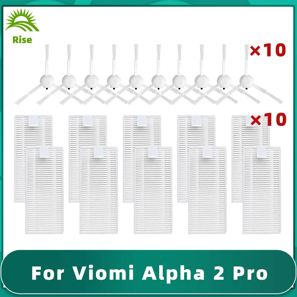 Pièce de rechange pour aspirateur robot Viomi Alpha 2 Pro, brosse latérale, filtre Hepa, accessoire de remplacement
