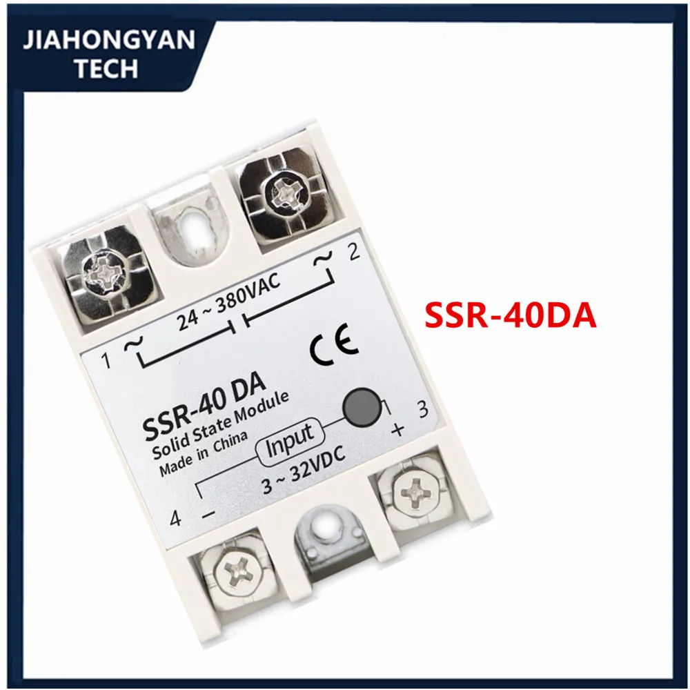 SSR-25DA SSR-40AA SSR-40DD 10A 25A 40A 60A 80A 100A DA DD AA твердотельный релейный модуль для контроля температуры PID