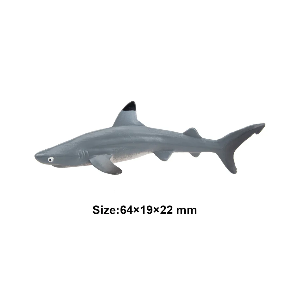 Toymany Simulatie Blacktip Reef Shark Oceaan Diermodel Speelgoed Mini Figuren Poppen Actie Beeldjes Speelgoed Kinderen Gift Cake Decor