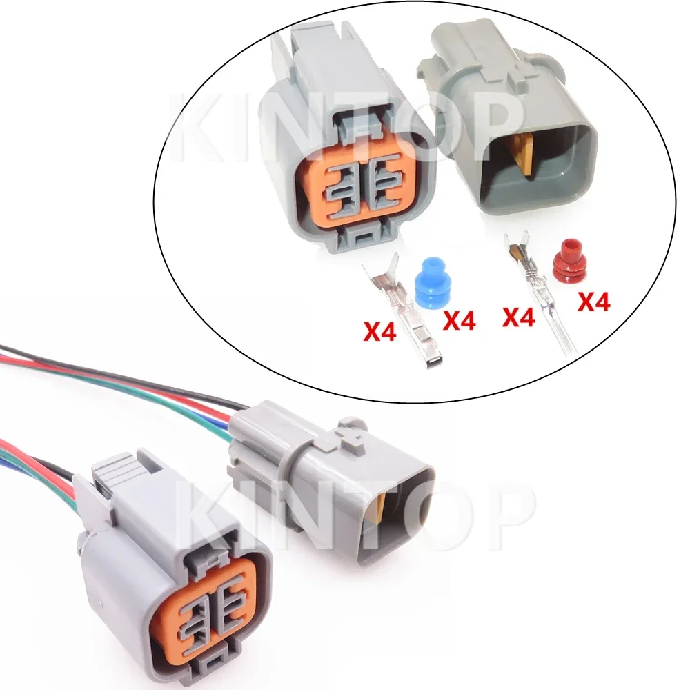 

1 Set 4 Pins HN025-04027 AC Assembly Auto Wiring Terminal Plug Car Male Female Docking Waterproof Socket PB625-04127 PB621-04120