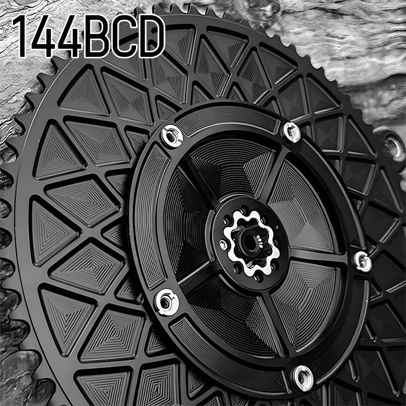 144 Bcd Chainring 144bcd Single Speed Chainring 5 Holes Aero Narrow Wide Crown 42 44 46 48 Teeth Sprocket Fixed Gear Road Bike