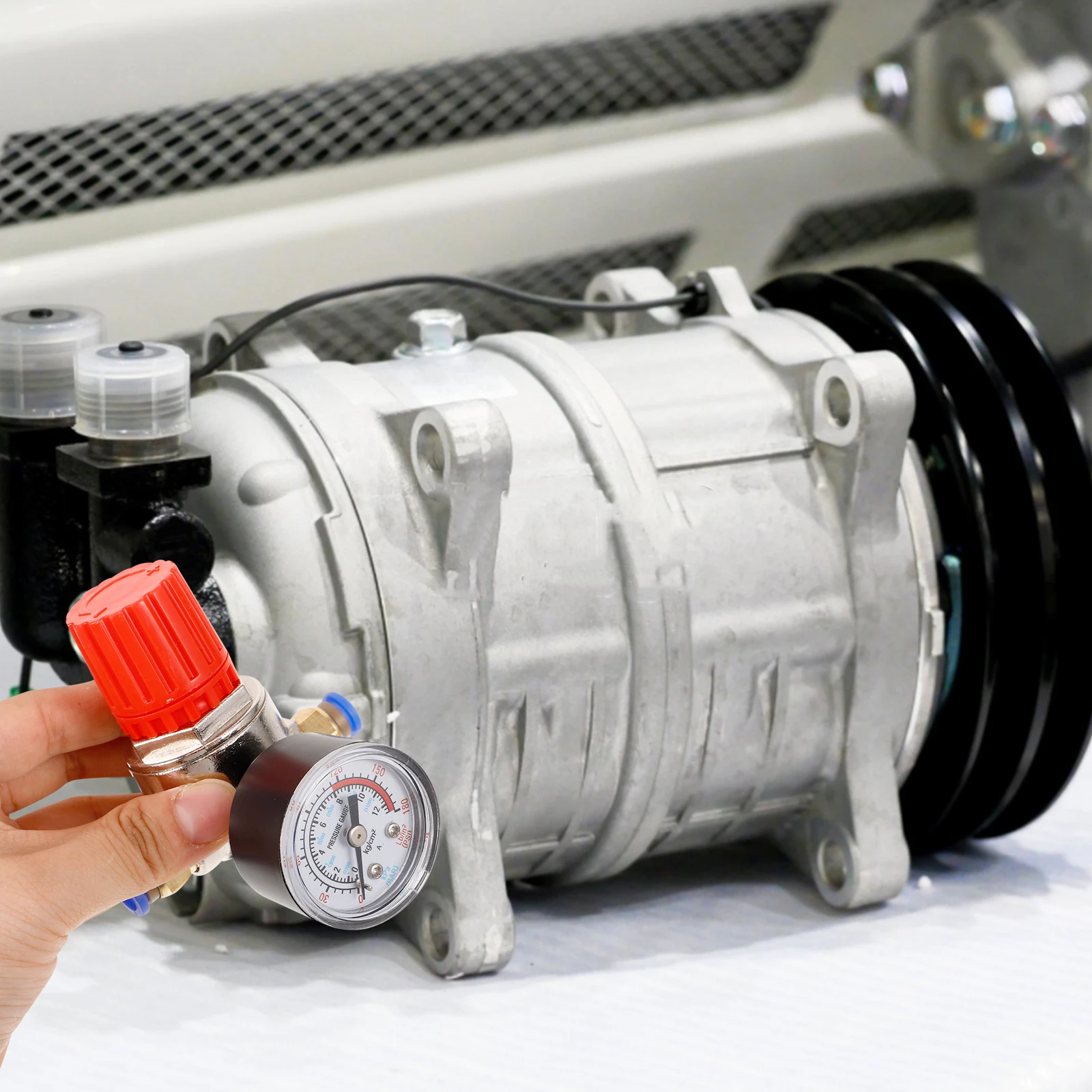 

Air Compressor Pressure Valve Durable Control Regulator Rapid Installation Filtered Gas Processing Pressure Control Device