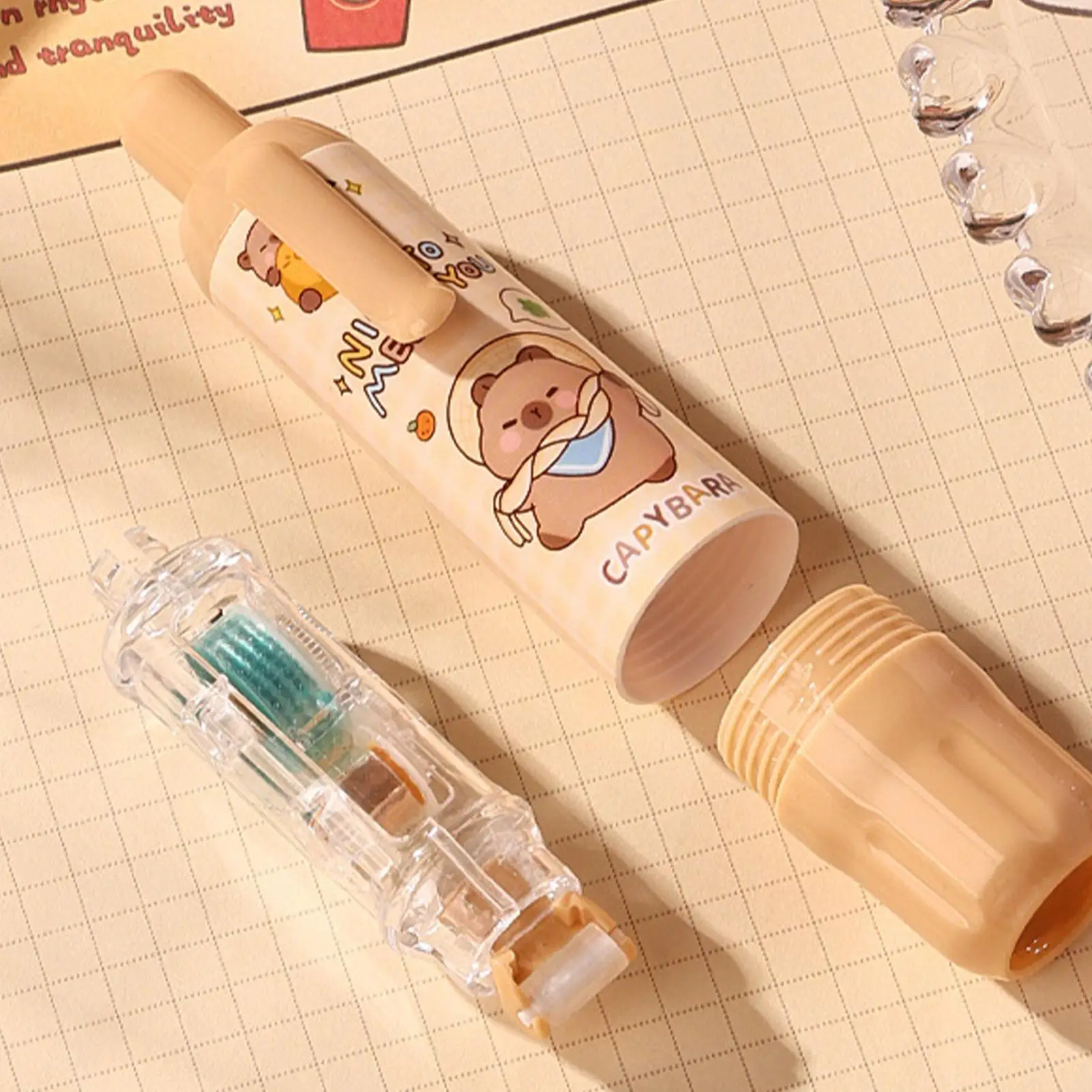 

Ролик для клеевой ленты карманного размера, выдвижной диспенсер, ролик для клеевой ленты для искусства, для искусства, для изготовления поздравительных открыток, упаковочная бумага