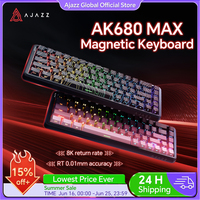 AJAZZ AK680 MAX Magnetic Switch Mechanical Keyboard 60% Rapid Trigger 0.01mm 8K/1K Return 68 keys Wired/Wireless Gaming Keybaord