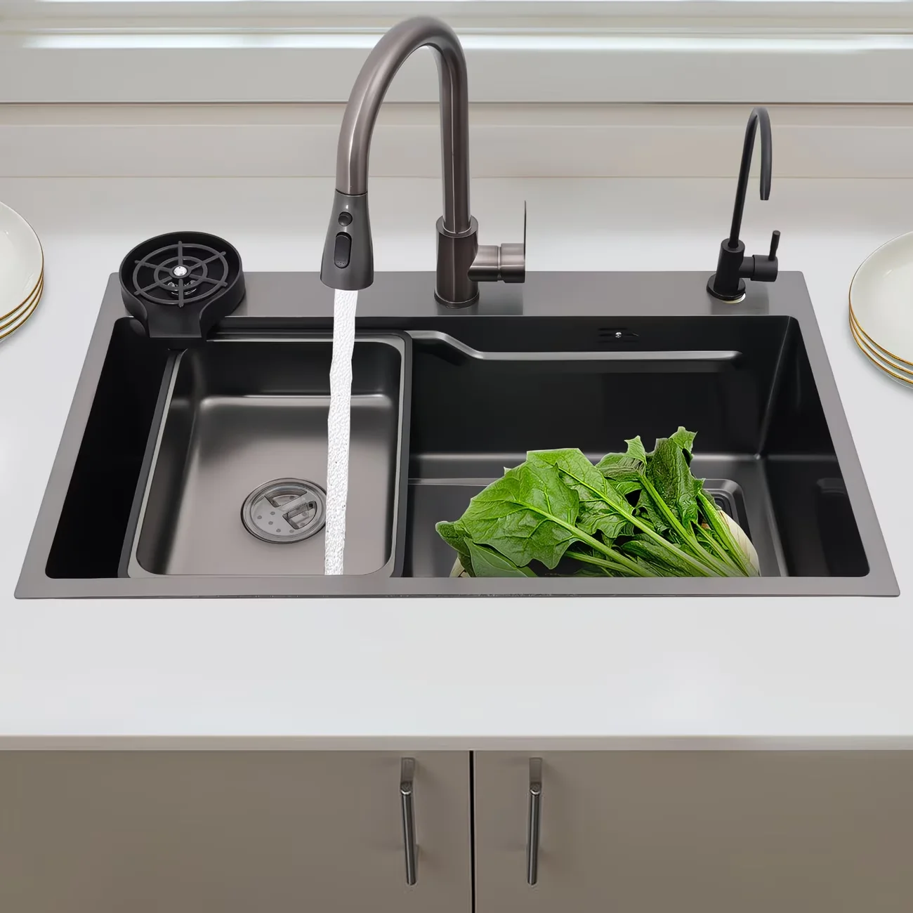 Premium Stainless Steel Kitchen Sink, 5 Custom Sizes, Deep Single Bowl Design for Modern Kitchen Renovation