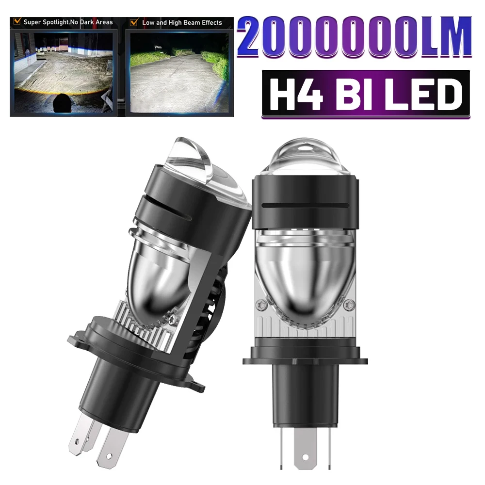 

Светодиодная лампа для фар, проектор, новый H4/9003/HB2 Canbus, супер яркий светодиодный 2000 Вт, 2000000LM, 6000K, дальний/ближний свет, применяется для автомобиля и мотоцикла