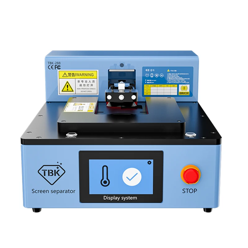 TBK-288 110v-240v máquina de remoção de tela de controle inteligente automático para apple ferramenta de reparo de desmontagem de tela lcd de celular