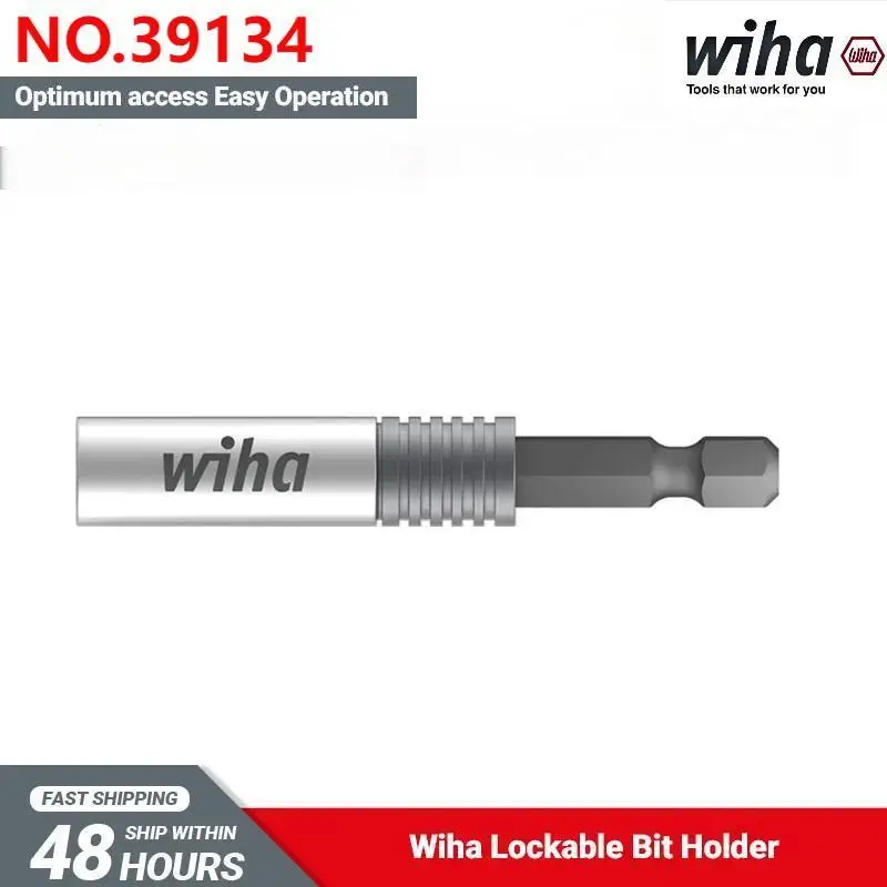 

Держатель для бит Wiha 39134 1/4 дюйма CentroFix Super Slim с механической фиксацией, магнитный, 66 мм, 39 г, профессиональный инструмент