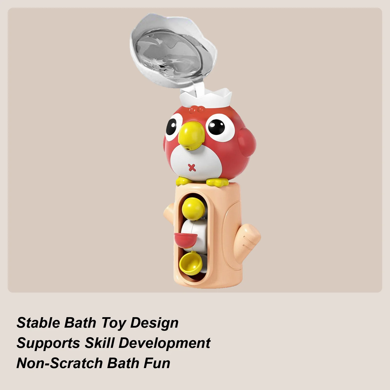 

Kids Bath Toys Shower Water Toy With Suction Cup Children Tub Water Rotating Bathing Game for Hotel Apartment Vacation Travel