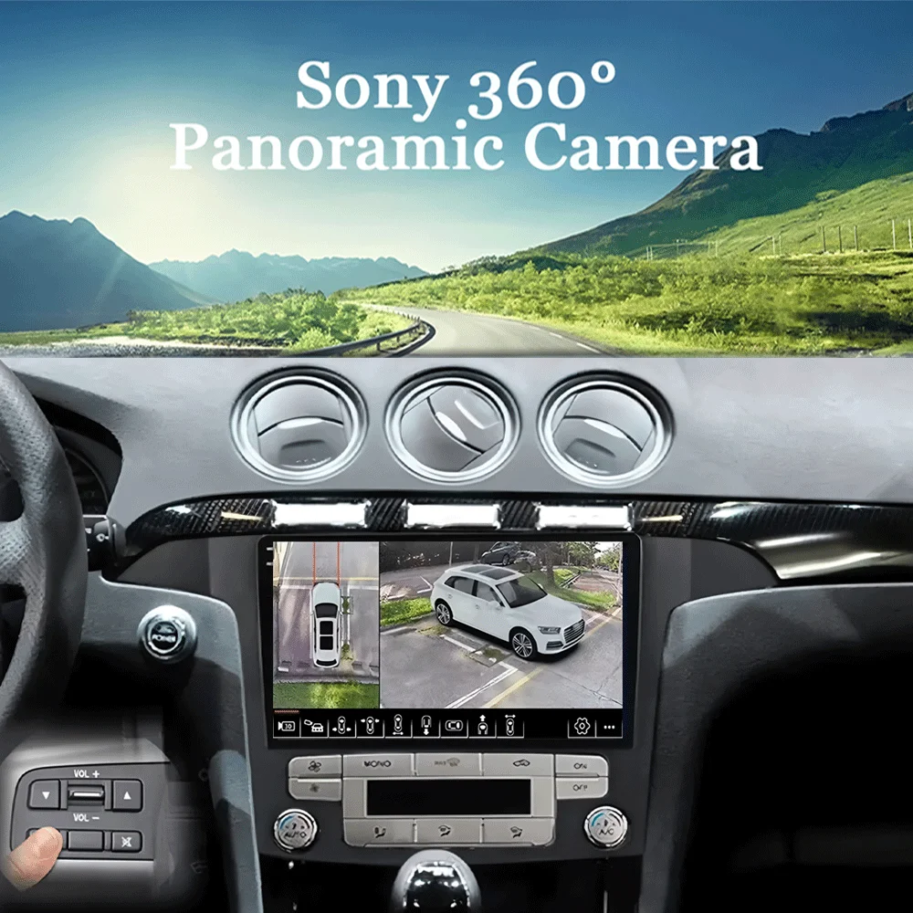 Android16 Video Player Carplay Auto For Ford S Max S-MAX 2007 2008 2009 2010 2011 - 2015 Multimedia Car Radio WIFI+4G DSP Stereo