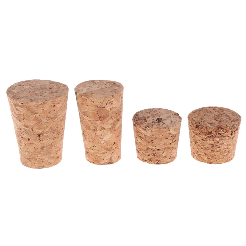 10 Pcs Wine Glass Bottle Stopper Kettle Pudding Container Cork Cap Burette Wood