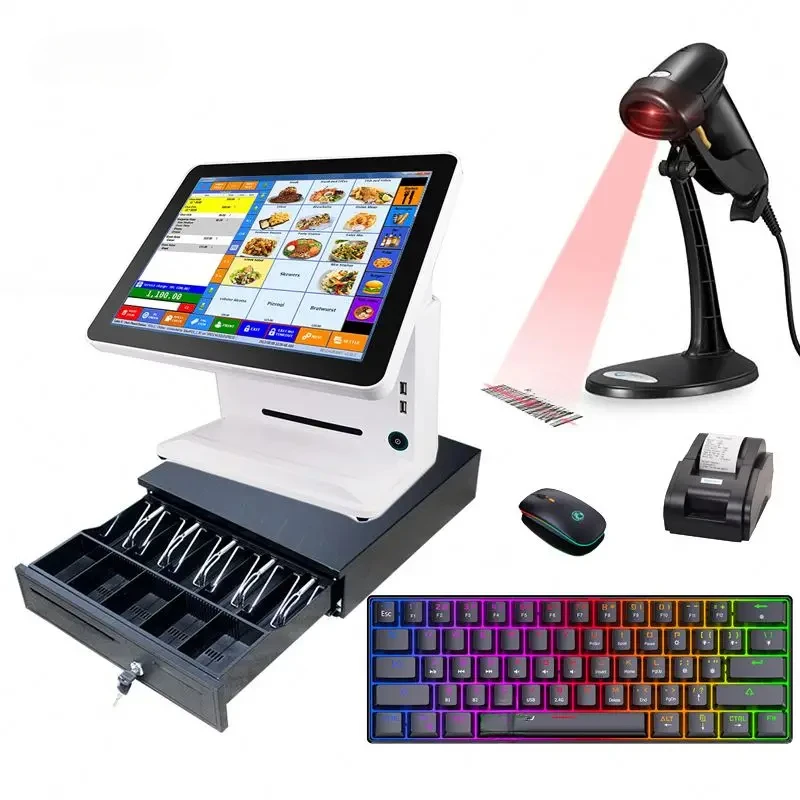 Cash Register With Epos For Comercio Kiosk Tablet Software 2 Screen All In One Softwareepos Pos Systems