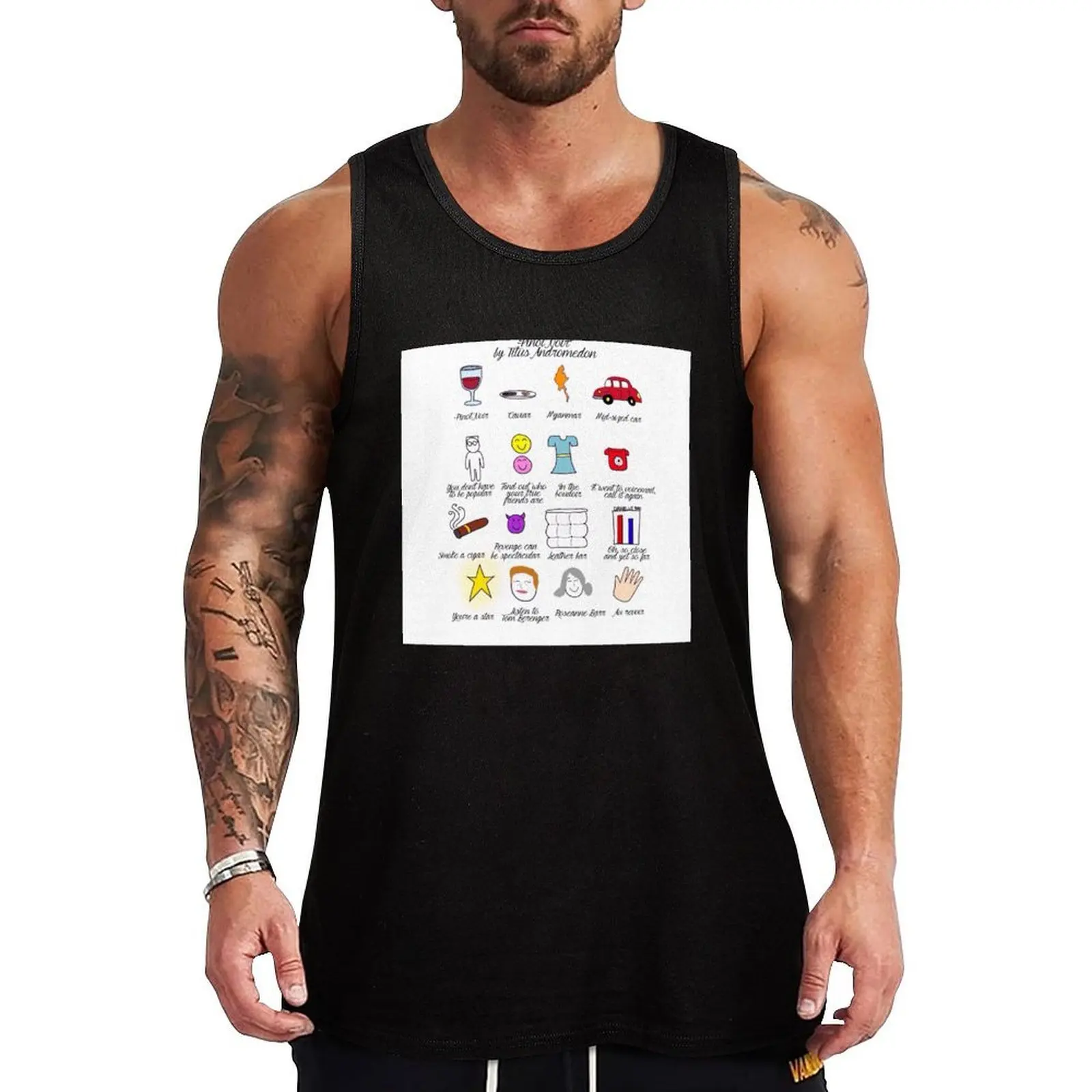 Unbreakable Kimmy Schmidt- Pinot Noir Tank Top Athletic Muscle Tank Top para entrenamiento sin mangas