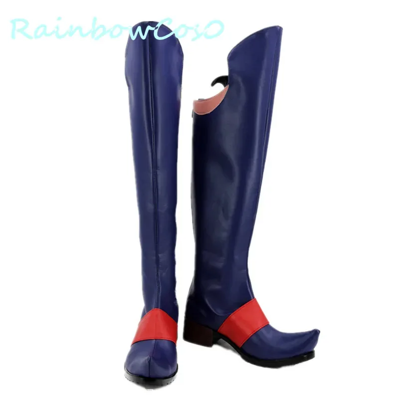 

qa156RainbowCos0 Обувь для косплея Little Witch Academia Atsuko Akko Kagari Сапоги Игра Аниме Хэллоуин