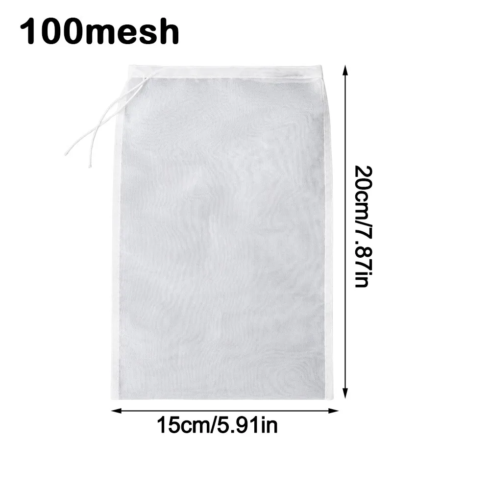 Nylon Aquarium Filter Bag Drawstring Closure Reusable Fish Tank Filter Bag Fine Mesh High Density Aquarium Filter Sock
