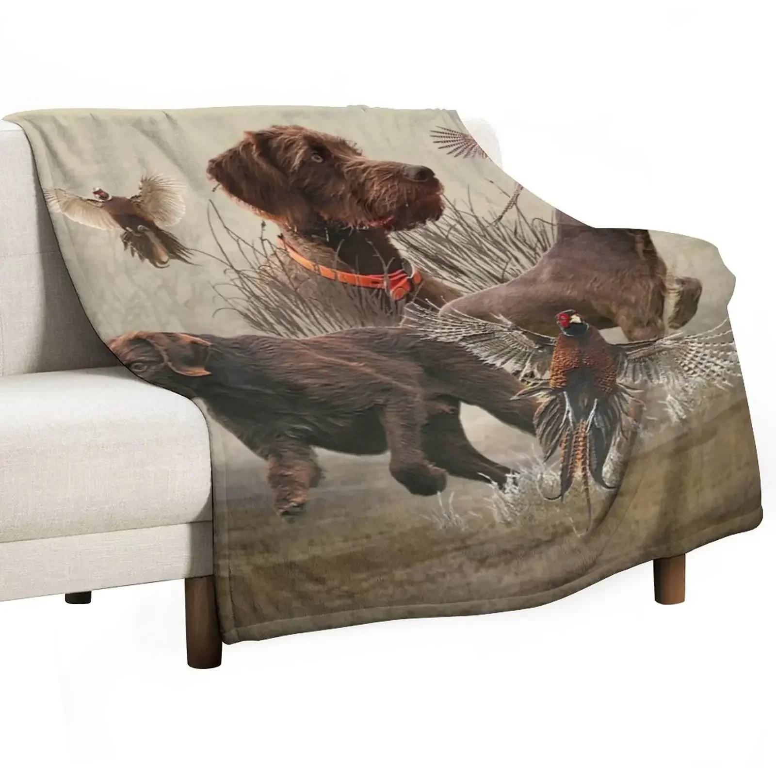 

Pudelpointers Throw Blanket Comforter Furry Blankets