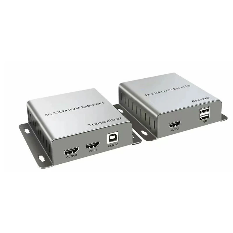 4K 120M HDMI KVM Video Extender Over Rj45 Cat5e/6 Cable vs 1080P 60M HDMI KVM USB Extender with Loop-out Support Mouse Keyboard