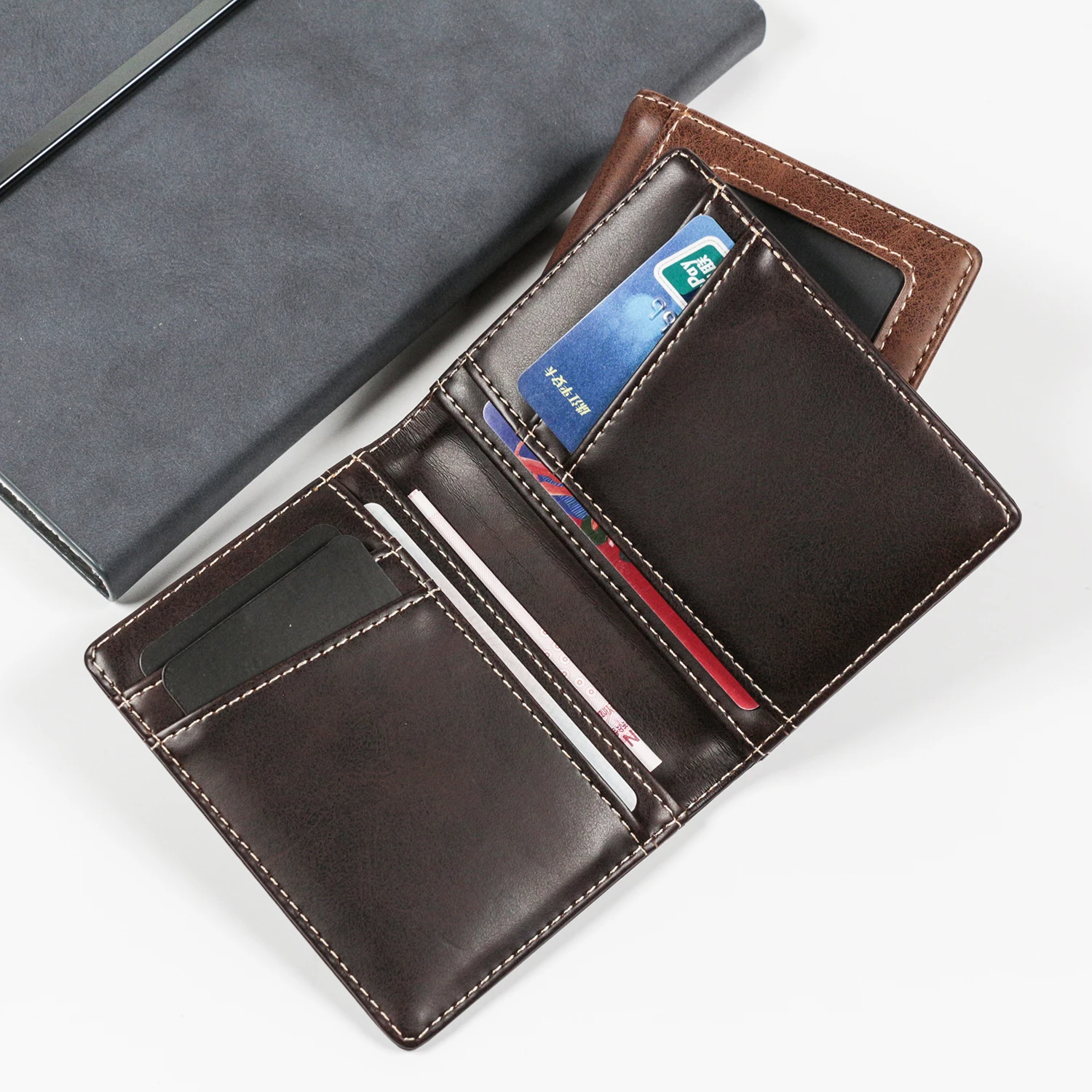 Wallet Card Holder For Men Women Photo Bank Credit ID Car Registration Document Motorcycle Document Cards Protectors Card Hloder