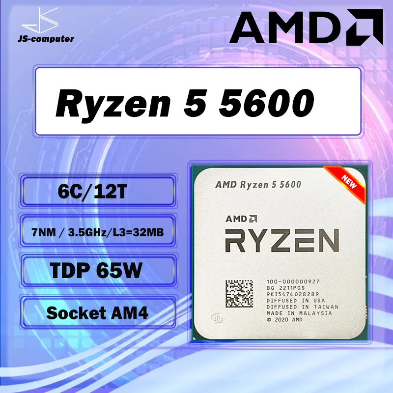 AMD Ryzen 5 5600 CPU: 5600 CPU에 대한 실용적인 리뷰 및 사용 가이드