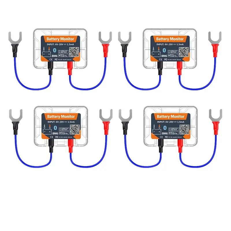 A11M-4X Wireless Bluetooth 12V Battery Monitory BM6 With Car Battery Health Check APP Monitoring Battery Tester