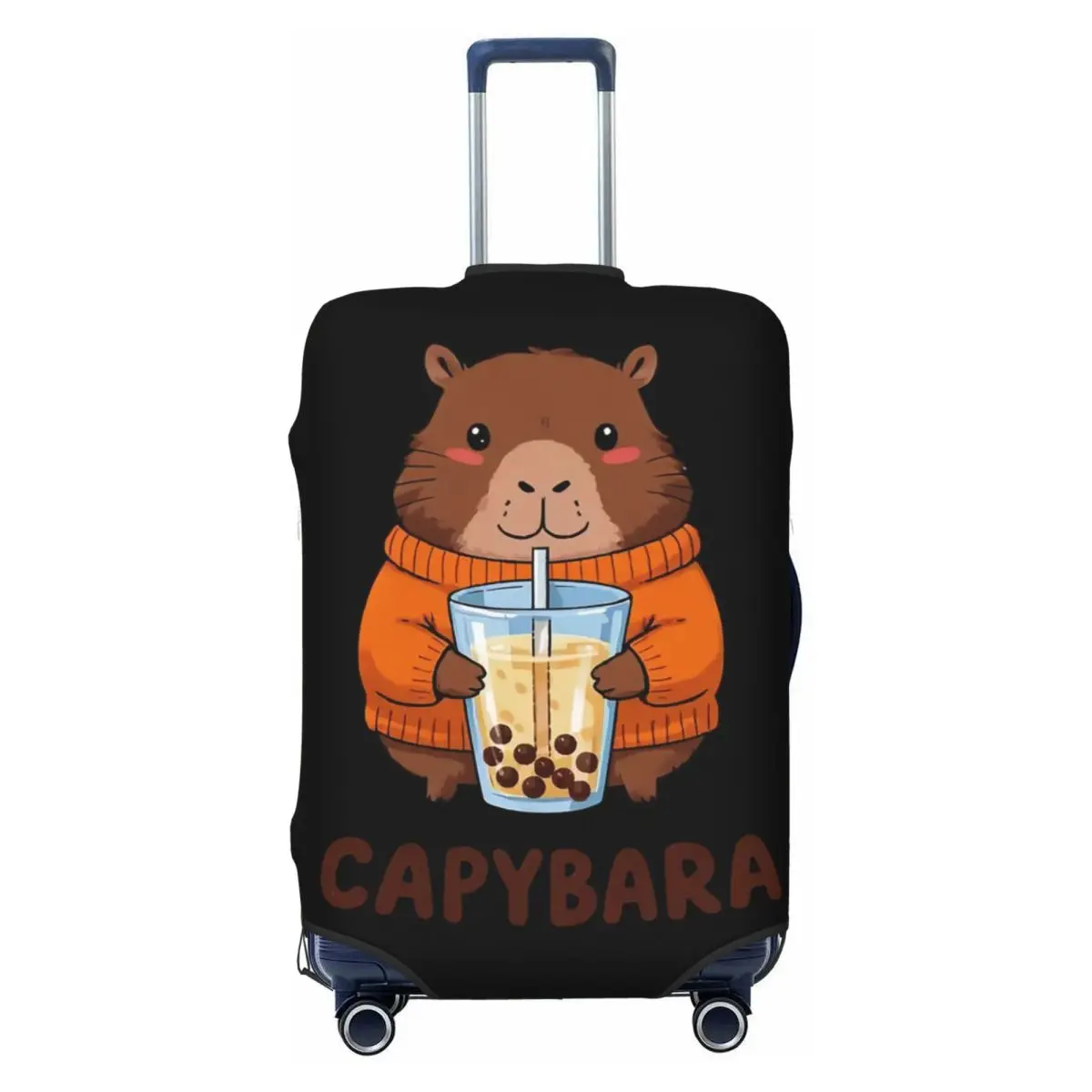

Пользовательские милые капибары, защитный чехол для багажа, забавные дорожные чехлы для чемоданов 18-32 дюймов