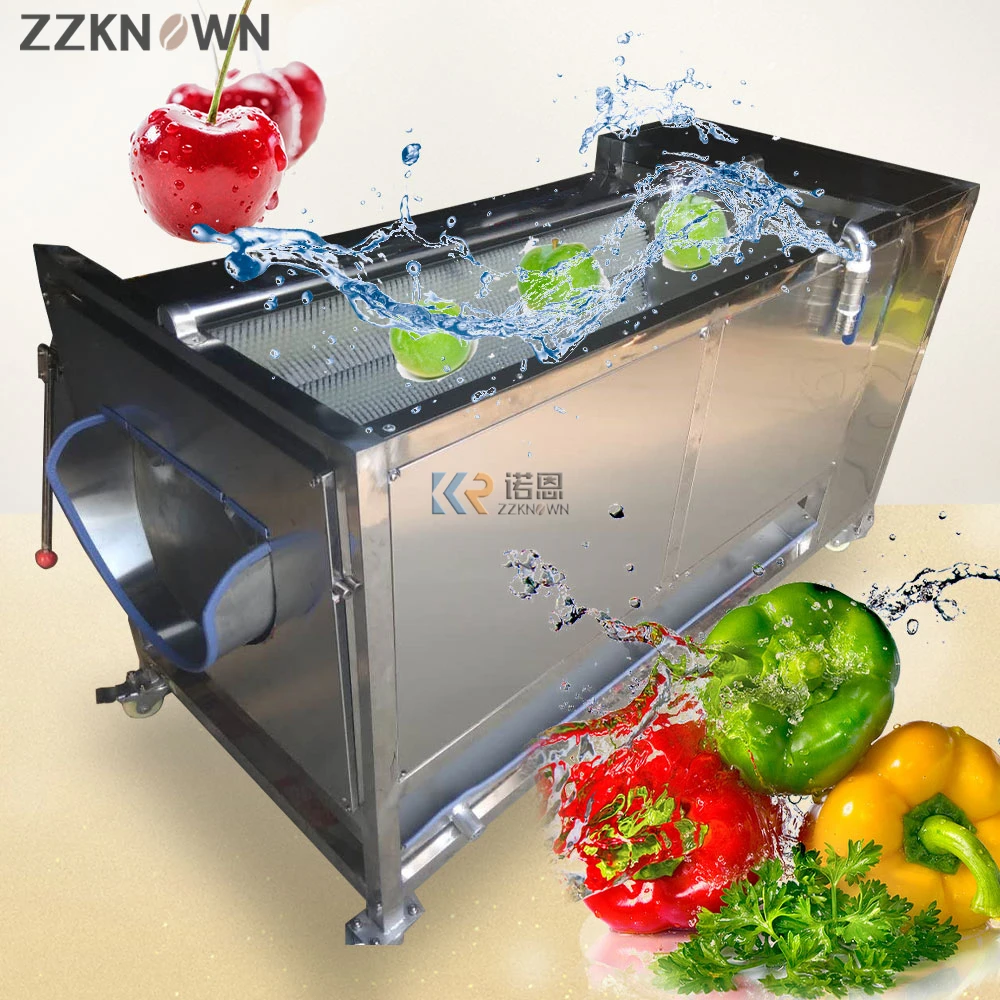 600-800 كجم/ساعة سعة البطاطس الحلوة الفول السوداني والزنجبيل والبصل والخضروات آلات غسل المرابط التجارية آلات تنظيف التفاح