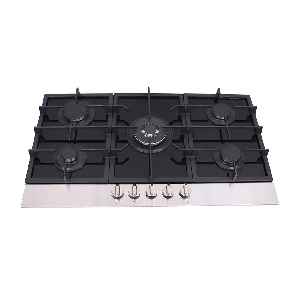 High Quality Built In Gas Cooking Hobs Kitchen Appliance OEM 90cm Built-in 5 Burners Gas Cooktops Stove For Home