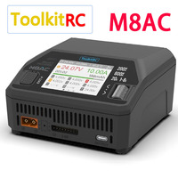 ToolkitRC M8AC Smart Lipo Battery Charger Discharger AC 200W DC 600W 20A for 1-8S LiHV Lipo Battery PD 65W FPV Model Parts Car