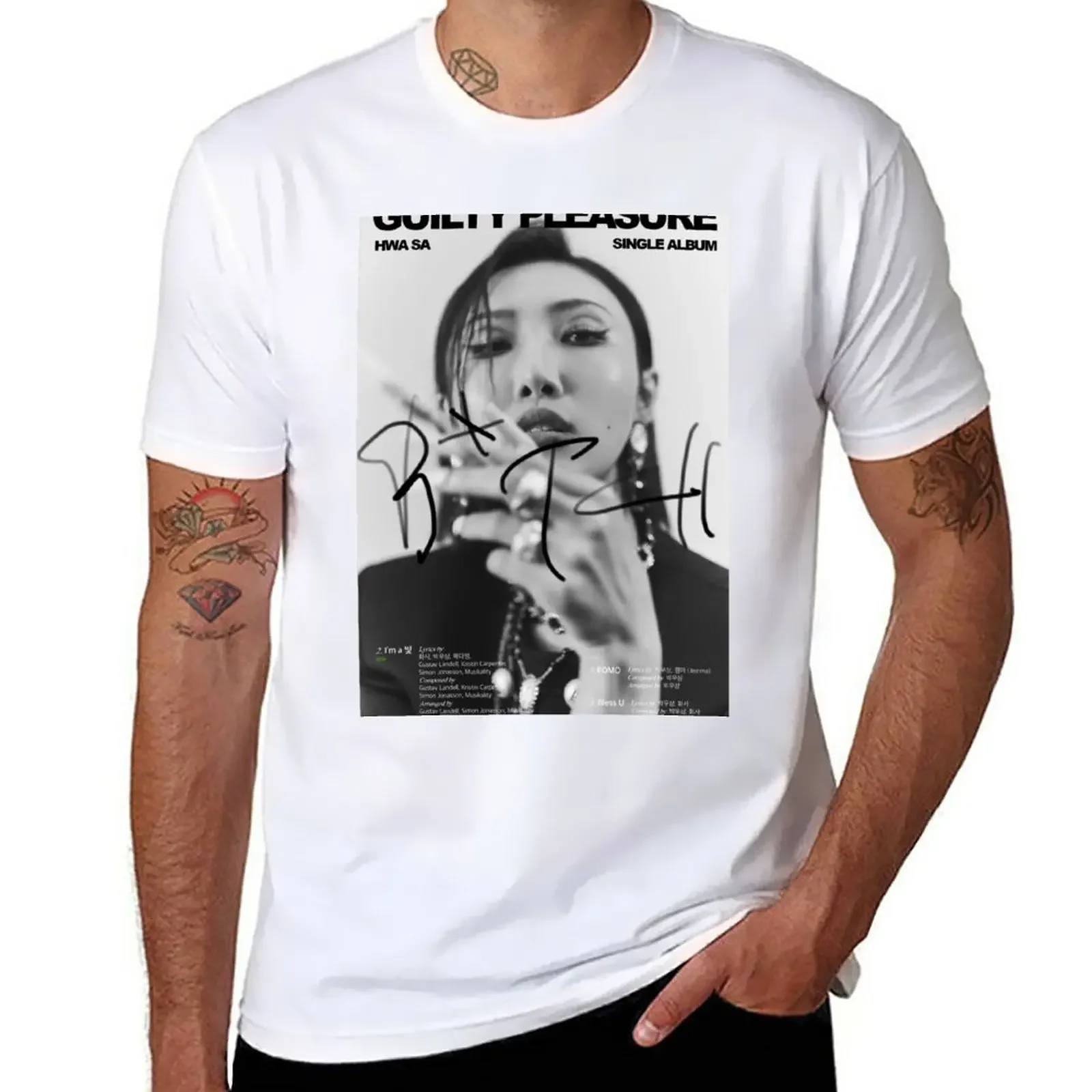 

HWASA Guilty Pleasure T-Shirt for a boy customs design your own T-shirts for men cotton