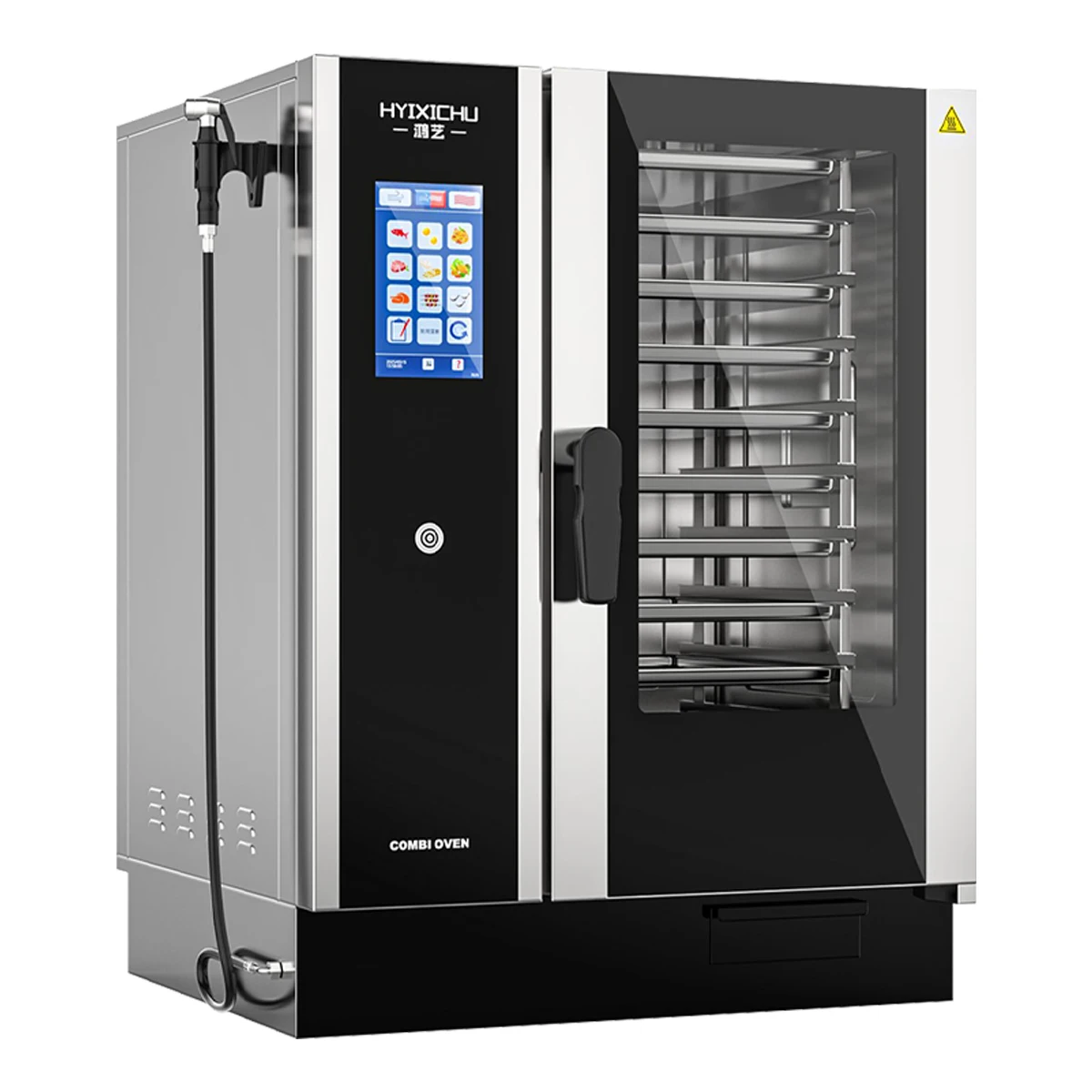 10 Trays Universal Steam Oven Commercial Fully Automatic Hot-air Electric Steaming Baking Oven All-In-One Machine CUSTOMIZED