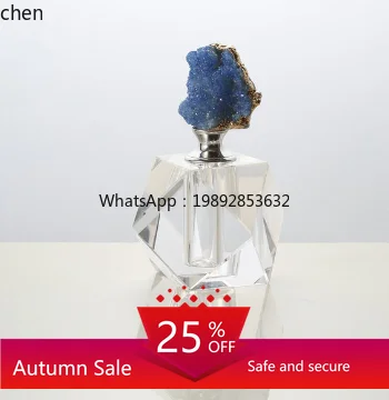 

light luxury square aromatherapy glass bottle crystal decorative bottle model house home soft decoration jewelry