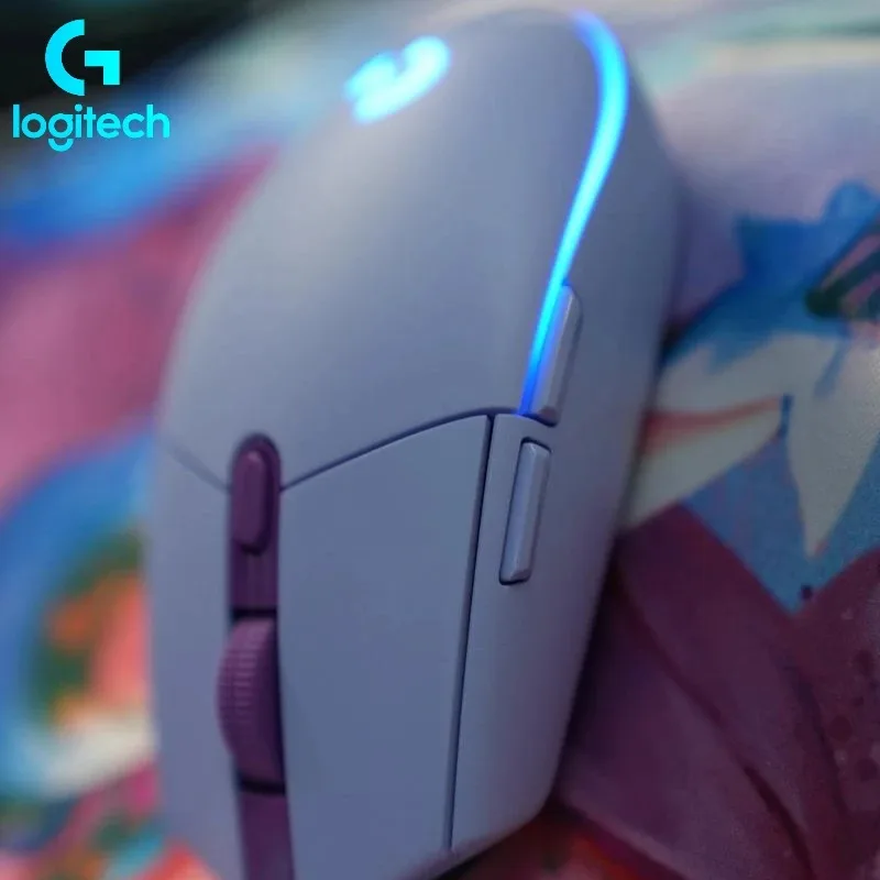 Logitech G102 ゲーミングマウス、8000 DPI、1ms レポートレート、6 つのプログラム可能なボタン、RGB 照明、eスポーツ FPS MOBA、PC ゲーマー向け