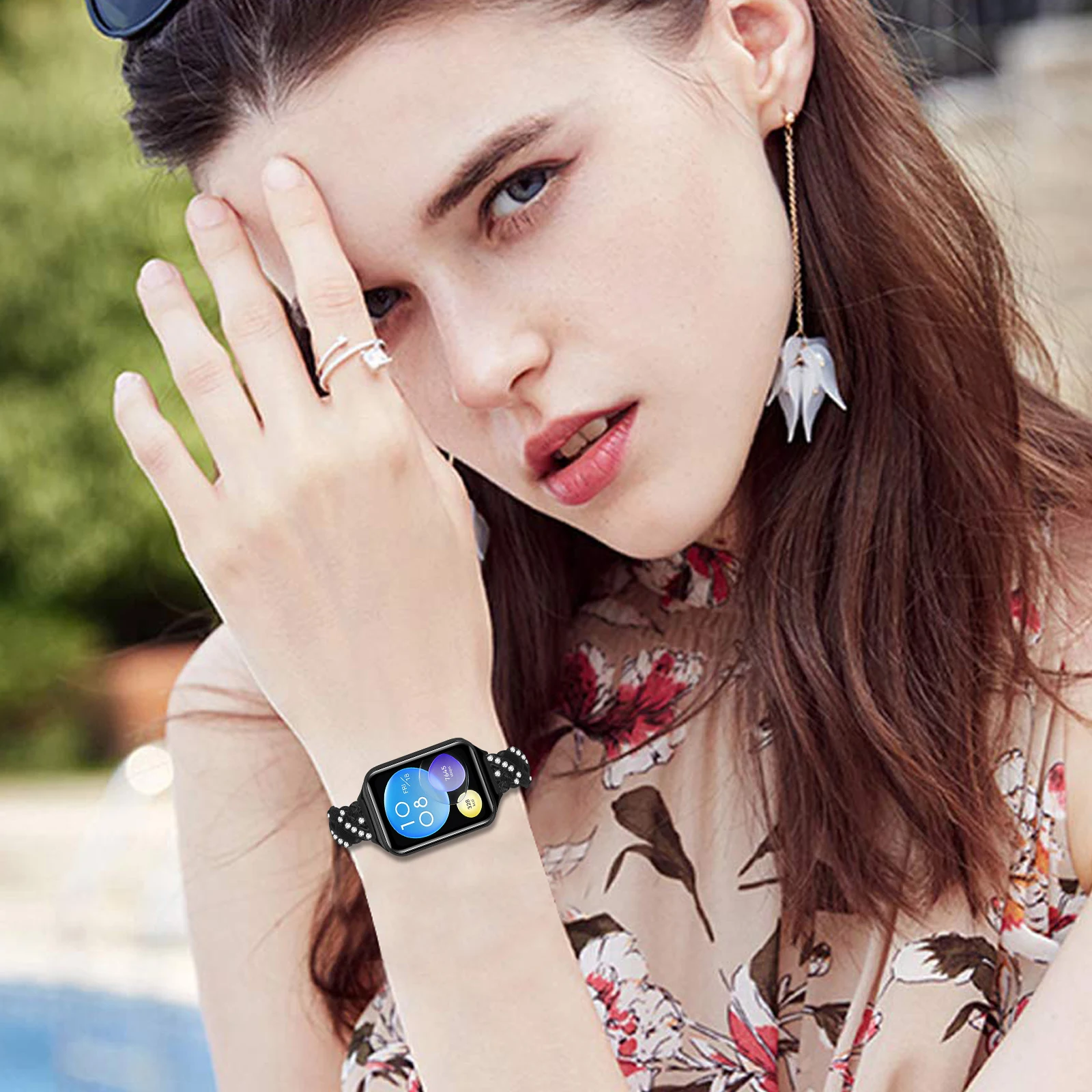 حزام الماس ل Xiaomi Mi Band 9 pro 8 Pro استبدال المعادن ساعة ذكية معصمه حزام (استيك) ساعة ل Redmi 4 /5 سوار ساعة