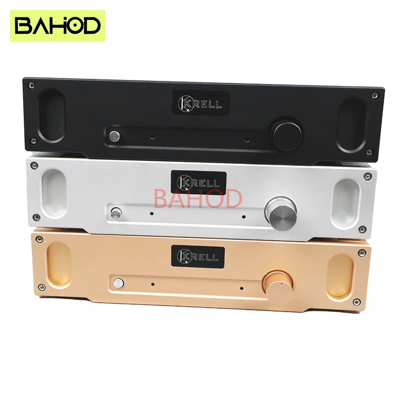 

BAHOD 336*75*208mm All Aluminum Chassis Housing Brushed Oxide For DAC Amplifier Preamplifier DIY Chassis Housing