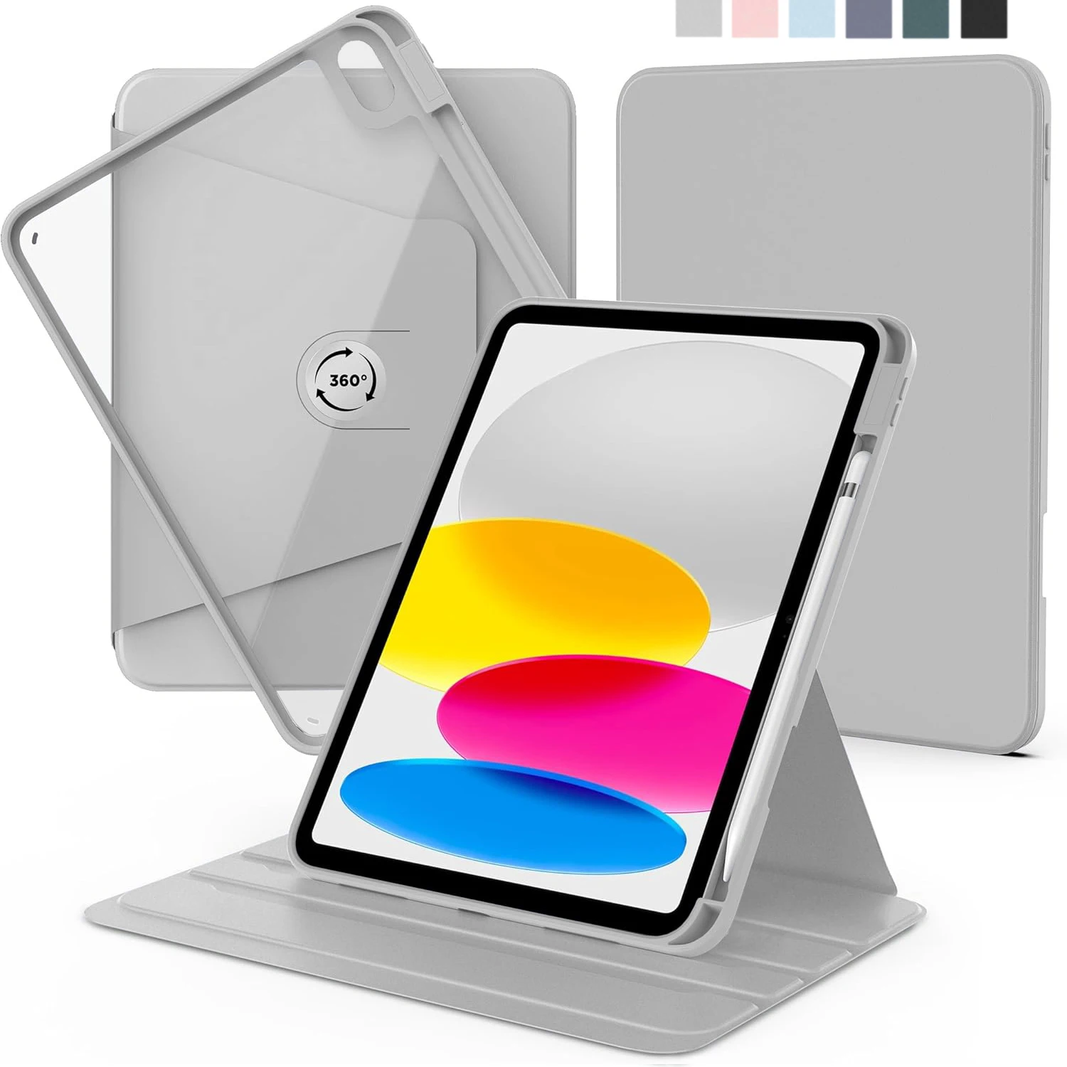 360° Rotating Case For iPad 9.7'' 10.2'' 5 6 7 8 9 10th 11th 10.9'' 11'' Air 1 2 3 4 5 6 7 Pro 11 12.9 13 2024 2025 Mini 6 7