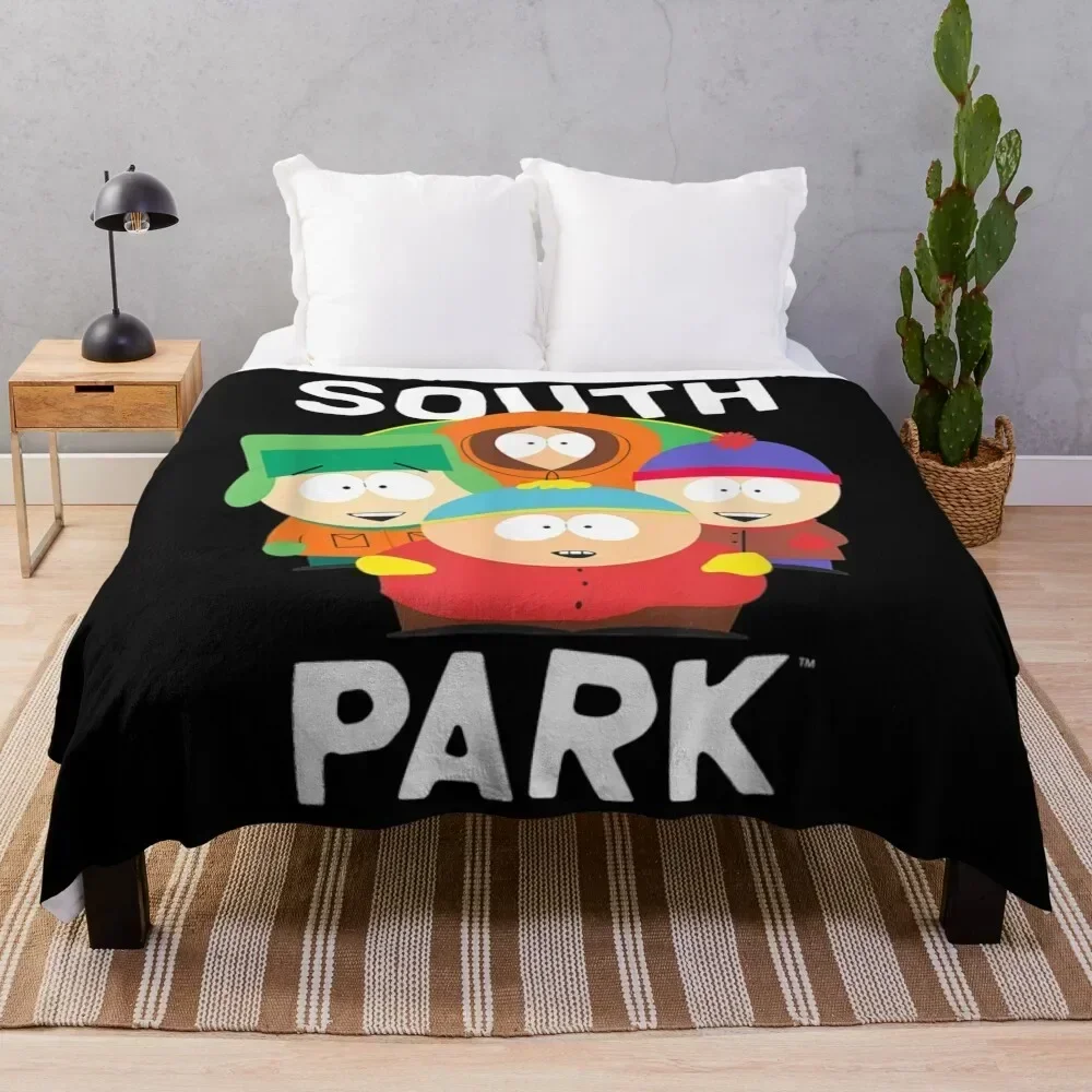 

Park Gang cartoon funny Throw Blanket Lightweight Warm Blanket for Travel Camping
