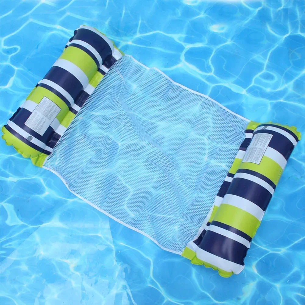 Schwimmende Wasser hängematte faltbare Schwimm liege aufblasbare Pool matte schwimmender Betts tuhl Schwimm luft matratze Pool zubehör