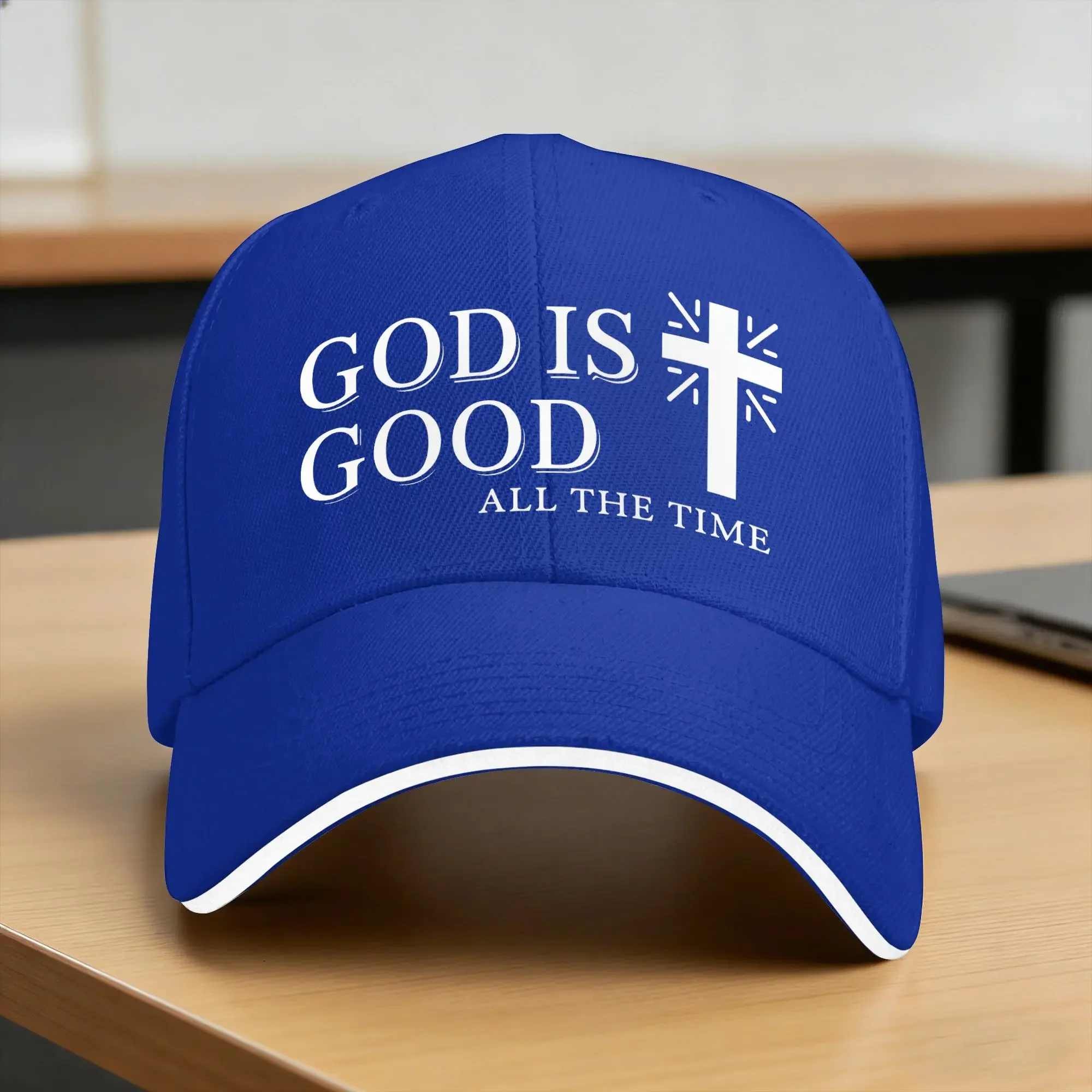 Бейсболка New God is Good Christian Jesus Cross (2) унисекс, регулируемая, в стиле хип-хоп, для походов и рыбалки, с застежкой-клипсой, подарок I