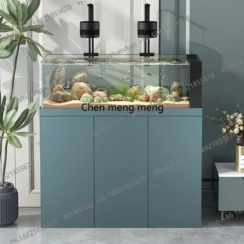 Originality Fish Tanks Aquariums Cabinet Multifunction Living Room Luxury Aquariums Modern Arowana Pet Products Acquario