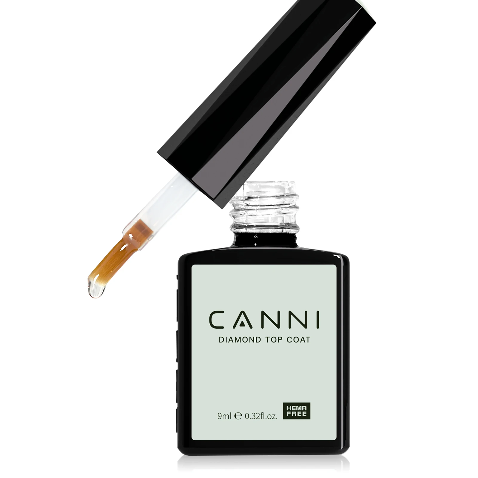 CANNI Super Glossy Diamond Nowipe Top Coat 9ml HEMA GRATIS nagelgellak losweken UV LED semi-permanente lange slijtage toplaag