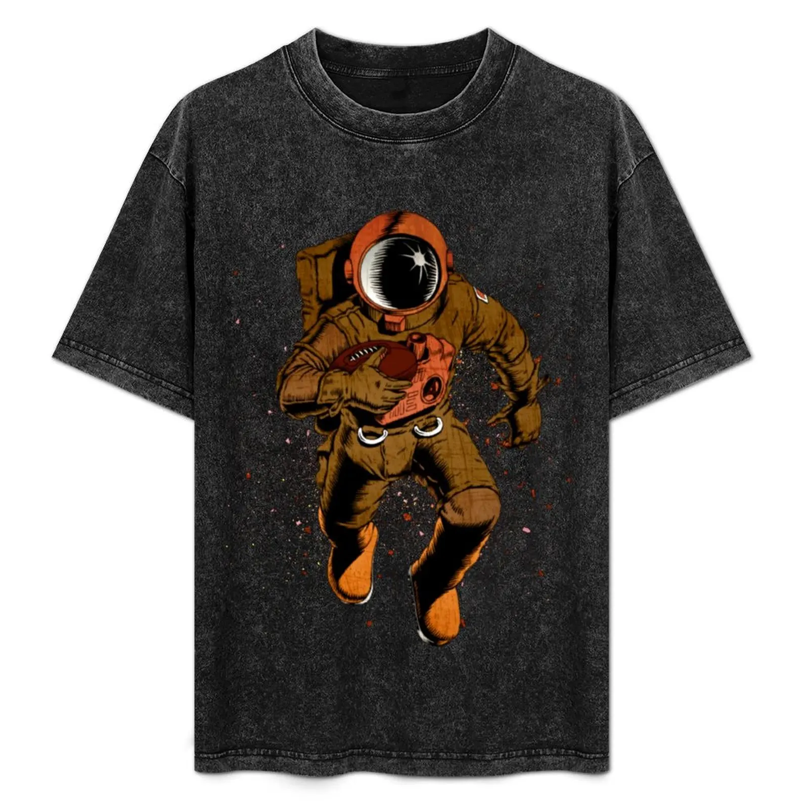 

Browns astronaut fan T-Shirt Basic Solid Color Short Sleeve T-Shirt