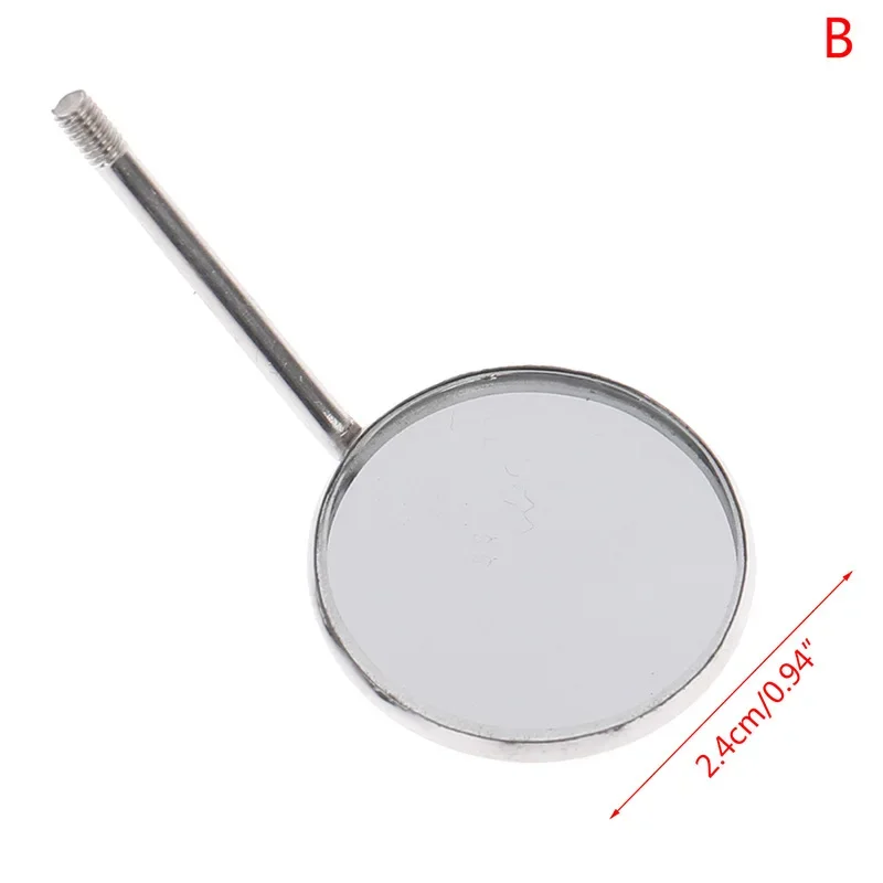 10pcs/set Stainless Steel Dental Material Inspection Mouth Mirror Dental Mouth Mirror Reflector Dentist Equipment Oral Care Tool