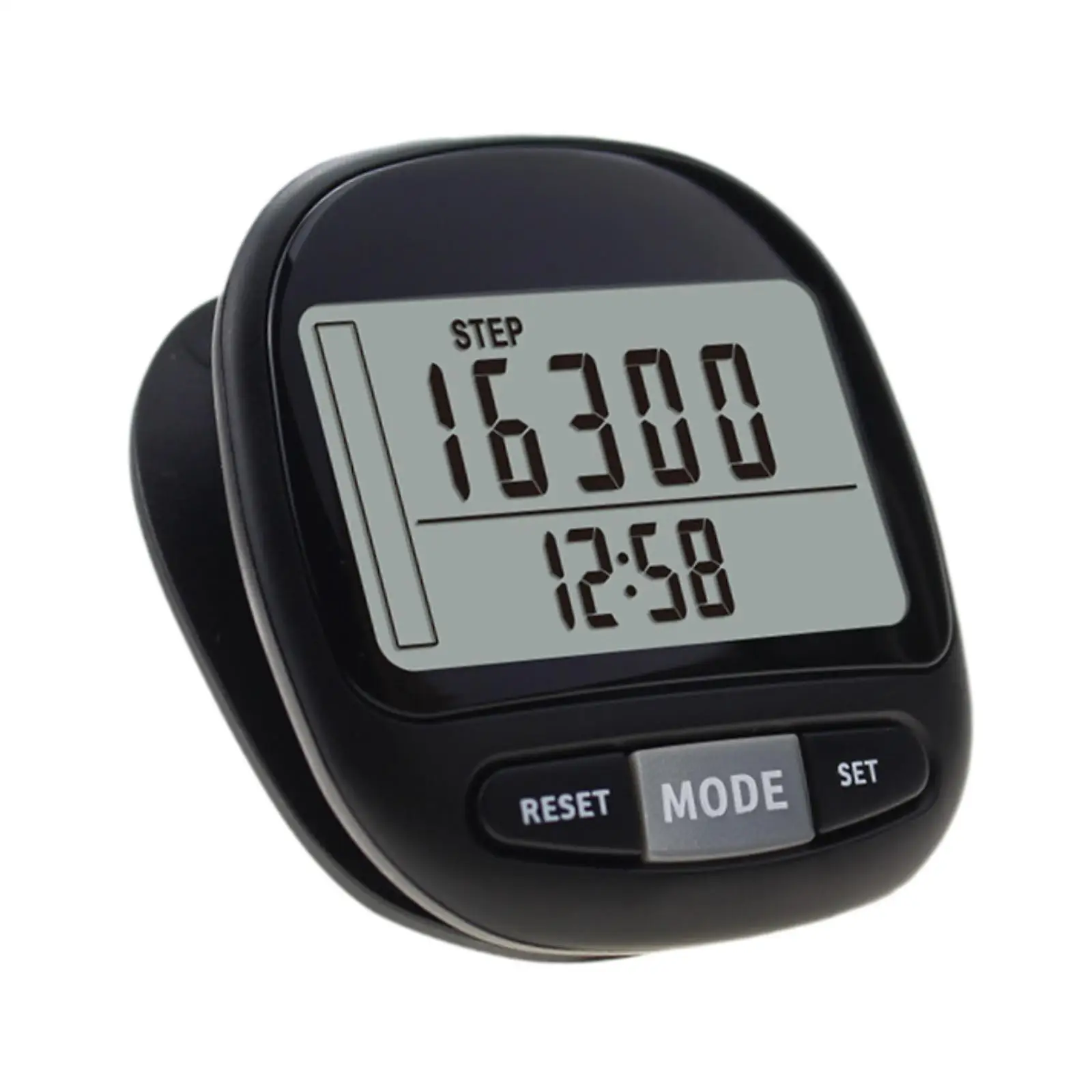 Portable Mini Pedometer Digital Step Counter Lightweight Clip Tracker Outdoor Indoor Activity for Kids Adults Walking