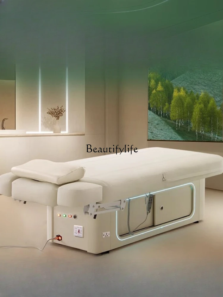 Beauty Salon Special Bed Automatic Massage Multi-Electric Lifting Heating Spa Music Atmosphere Cloud Bed