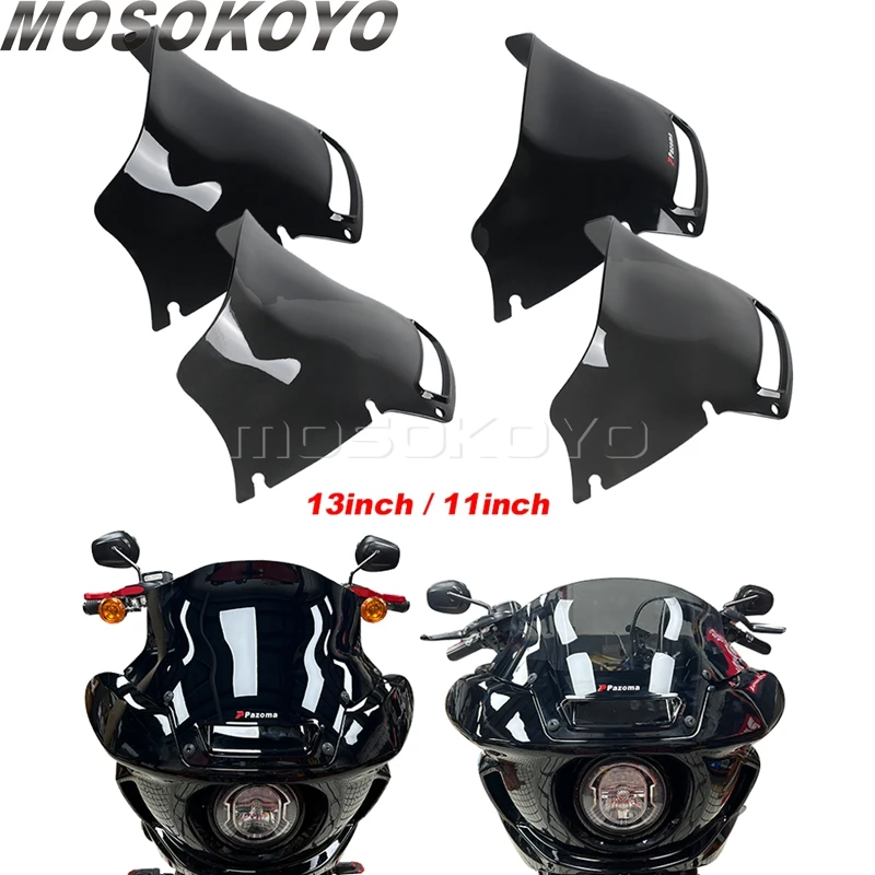 

Windscreen Motorcycle Front Fairing Windshield Wind Shield Deflectors For Harley Softail Low Rider ST FXLRST El Diablo FXRST 22-